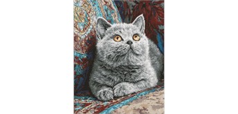 Ideyka AMO20250 Diamond Painting mit Rahmen Britische Ruhe 40 x 50 cm