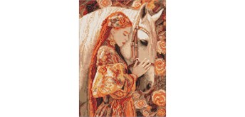 Ideyka AMO20290 Diamond Painting mit Rahmen Band der Seelen 30 x 40 cm