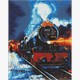 Ideyka AMO20336 Diamond Painting mit Rahmen Harry Potter: Der Weg zur Magie 40 x 50 cm