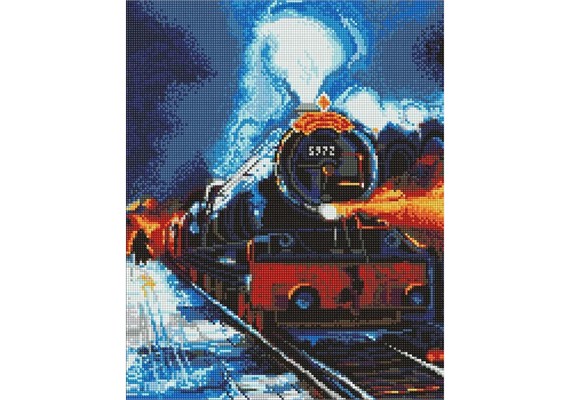 Ideyka AMO20336 Diamond Painting mit Rahmen Harry Potter: Der Weg zur Magie 40 x 50 cm