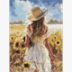 Ideyka AMO20352 Diamond Painting mit Rahmen Der Sonne entgegen 30 x 40 cm