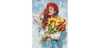 Ideyka AMO20392 Diamond Painting mit Rahmen Im Rhythmus der Schönheit 30 x 40 cm