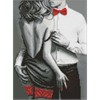 Ideyka AMO20406 Diamond Painting Rot-schwarzes Paar mit Rahmen 30 x 40 cm