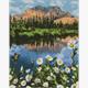 ideyka AMO7057 Diamond Painting - Berglandschaft mit Rahmen 40 x 50 cm