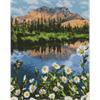 ideyka AMO7057 Diamond Painting - Berglandschaft mit Rahmen 40 x 50 cm