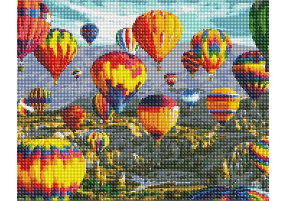 Ideyka AMO7121 Diamond Painting Flug der Träume 40 x 50 mit Rahmen