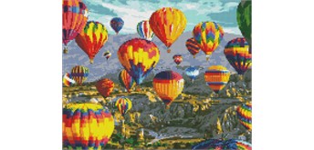 Ideyka AMO7121 Diamond Painting Flug der Träume 40 x 50 mit Rahmen