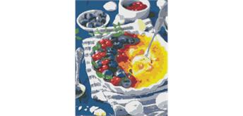 ideyka AMO7142 Diamond Painting - Gebrannte Creme mit Rahmen 40 x 50 cm
