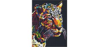 ideyka AMO7214 Diamond Painting - Jaguar mit Rahmen 30 x 40 cm