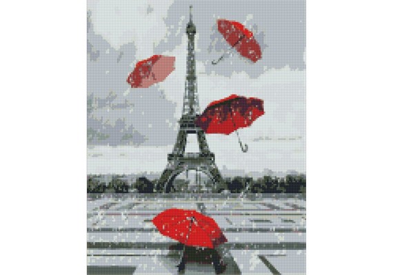 ideyka AMO7219 Diamond Painting - Paris mit Rahmen 40 x 50 cm