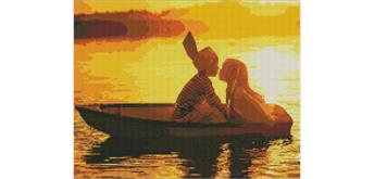 ideyka AMO7230 Diamond Painting - Erste Liebe mit Rahmen 40 x 50 cm