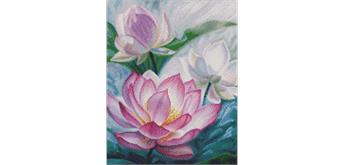 ideyka AMO7282 Diamond Painting - Licht am Teich mit Rahmen 40 x 50 cm