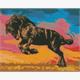 ideyka AMO7354 Diamond Painting - Mustang mit Rahmen 40 x 50 cm