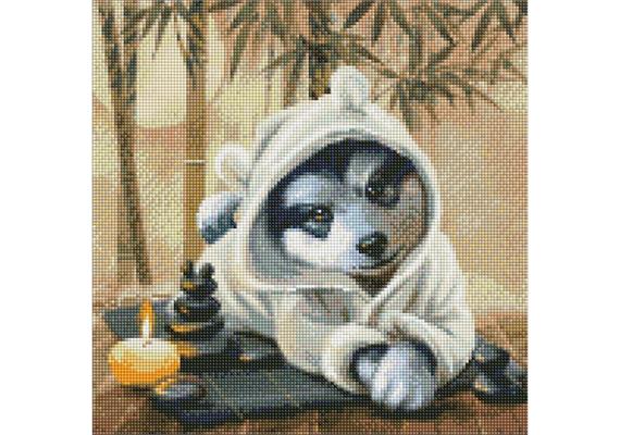 ideyka AMO7370 Diamond Painting - Zeit zum Entspannen mit Rahmen 40 x 40 cm