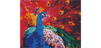 Ideyka AMO7386 Diamond Painting mit Rahmen - Majestätische Schönheit 40 x50 cm