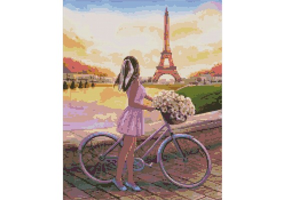 Ideyka AMO7439 Diamond Painting Romantik in Paris 40 x 50 cm