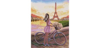 Ideyka AMO7439 Diamond Painting Romantik in Paris 40 x 50 cm