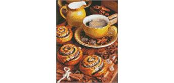 ideyka AMO7455 Diamond Painting -Süsses Aroma mit Rahmen 30 x 40 cm