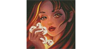 ideyka AMO7471 Diamond Painting - Magische Baumwolle mit Rahmen 40 x 40 cm
