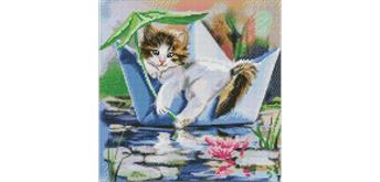 ideyka AMO7480 Diamond Painting - Entspannung im Sommer 40 x 40 cm