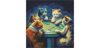 ideyka AMO7522 Diamond Painting - Glücksspiel mit Rahmen 40 x 40 cm