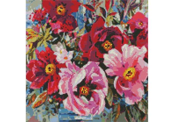 ideyka AMO7540 Diamond Painting - Frühlingsschönheit mit Rahmen 40 x 40 cm