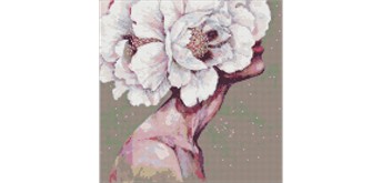 Ideyka AMO7612 Diamond Painting Ein exquisites Mädchen 40 x 40 cm