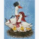Ideyka AMO7633 Diamond Painting Grosse Familie 40 x 50 mit Rahmen