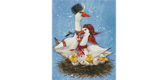 Ideyka AMO7633 Diamond Painting Grosse Familie 40 x 50 mit Rahmen