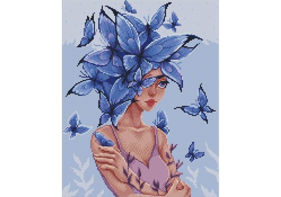 Ideyka AMO7657 Diamond Painting Schmetterlingsgedanken 40 x 50 cm
