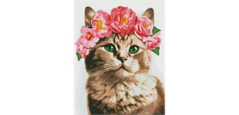 Ideyka AMO7664 Diamond Painting Anmutige Katze 40 x 50 mit Rahmen