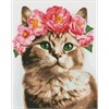 Ideyka AMO7664 Diamond Painting Anmutige Katze 40 x 50 mit Rahmen