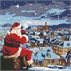 Ideyka AMO7826 Diamond Painting mit Rahmen Weihnachtsnacht mit holografischen Strasssteine