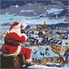 Ideyka AMO7826 Diamond Painting mit Rahmen Weihnachtsnacht mit holografischen Strasssteine