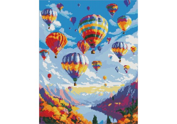Ideyka AMO7841 Diamond Painting mit Rahmen - Magischer Flug 40 x 50 cm