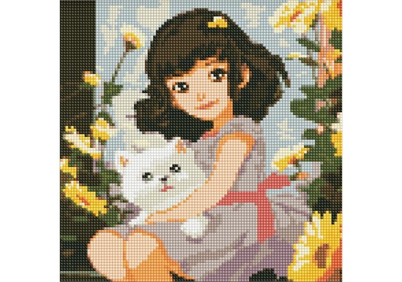 Ideyka AMO7901 Diamond Painting In einer warmen Umarmung 30 x 30 cm