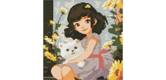 Ideyka AMO7901 Diamond Painting In einer warmen Umarmung 30 x 30 cm