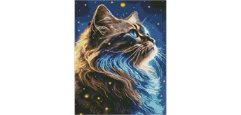 ideyka AMO7928 Diamond Painting - Die Magie des Weltraums mit Rahmen 40 x 50 cm