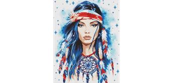 ideyka AMO7993 Diamond Painting - Amulett mit Rahmen 40 x 50 cm