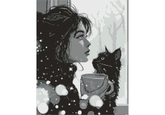 Ideyka AMO8002 Diamond Painting Morgendliche Stille 40 x 50 cm