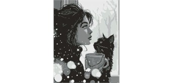 Ideyka AMO8002 Diamond Painting Morgendliche Stille 40 x 50 cm