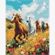 ideyka AMO8017 Diamond Painting - Harmonie mit Rahmen 40 x 50 cm