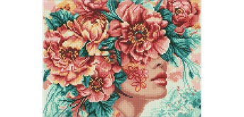 Ideyka AMO8032 Diamond Painting Die Romantik der Blumen 30 x 40 cm