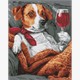 Ideyka AMO8034 Diamond Painting Flauschiger Schnupperer 40 x 50 cm