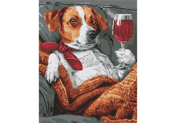 Ideyka AMO8034 Diamond Painting Flauschiger Schnupperer 40 x 50 cm