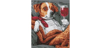 Ideyka AMO8034 Diamond Painting Flauschiger Schnupperer 40 x 50 cm
