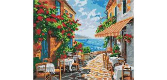 ideyka AMO8041 Diamond Painting - Eine ruhige Ecke mit Rahmen 40 x 50 cm