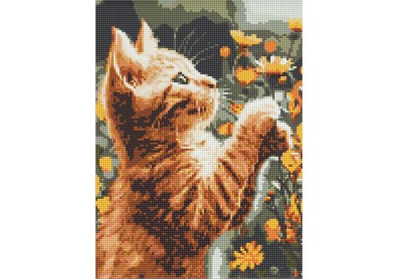 ideyka AMO8043 Diamond Painting - Rot und flauschig 30 x 40 cm