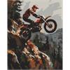 ideyka AMO8052 Diamond Painting - Extrem in den Bergen mit Rahmen 40 x 50 cm