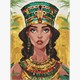 Ideyka AMO8065 Diamond Painting Ägyptische Prinzessin 30 x 40 cm
